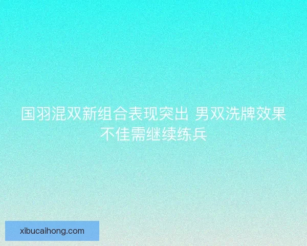 国羽混双新组合表现突出 男双洗牌效果不佳需继续练兵