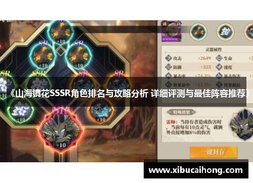 《山海镜花SSSR角色排名与攻略分析 详细评测与最佳阵容推荐》